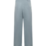 Pantaloni super loose con pinces PT016V1 BLU BONSAI 