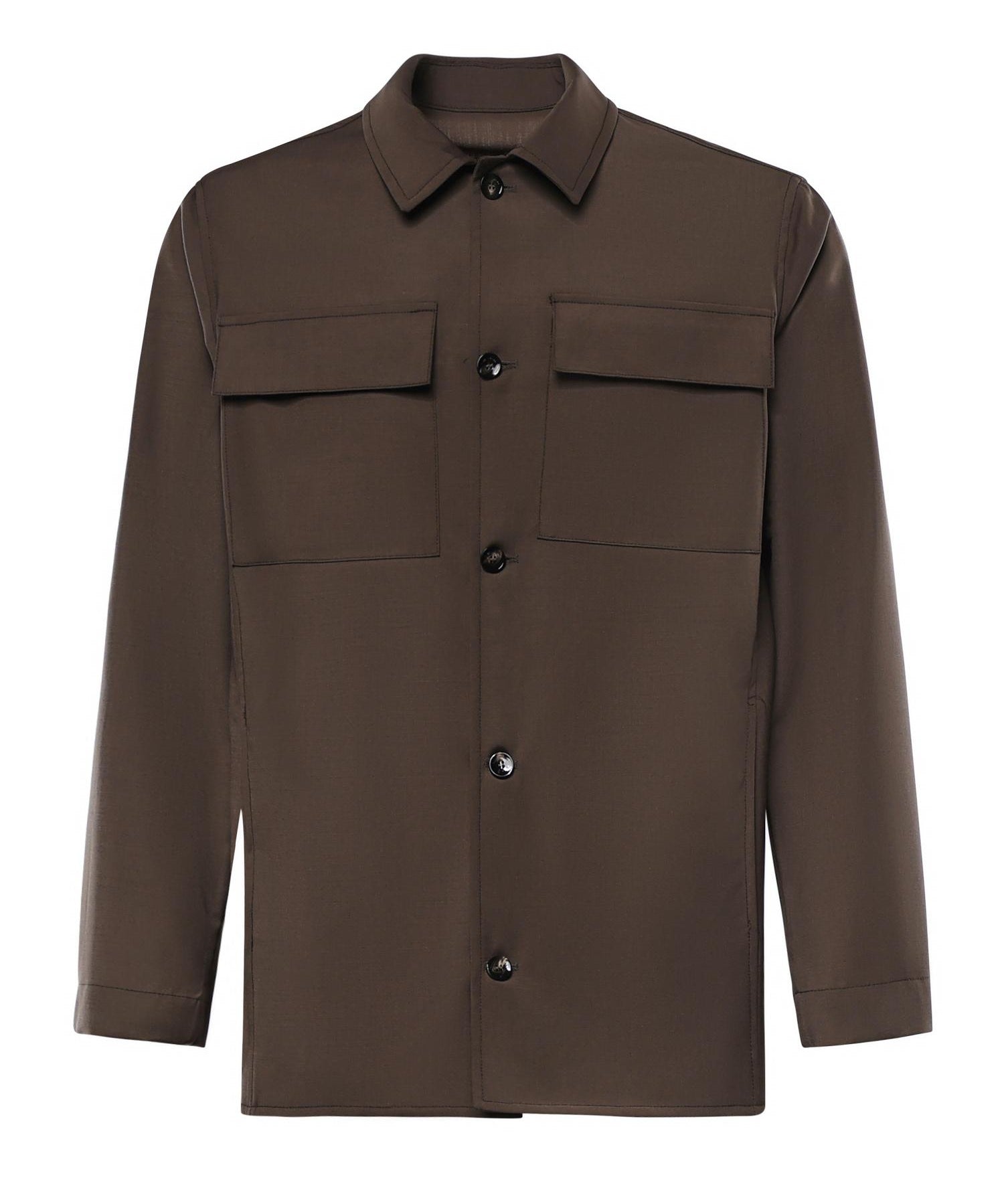 Overshirt James in misto lana MCJAM3687S26 194 MICHAEL COAL 