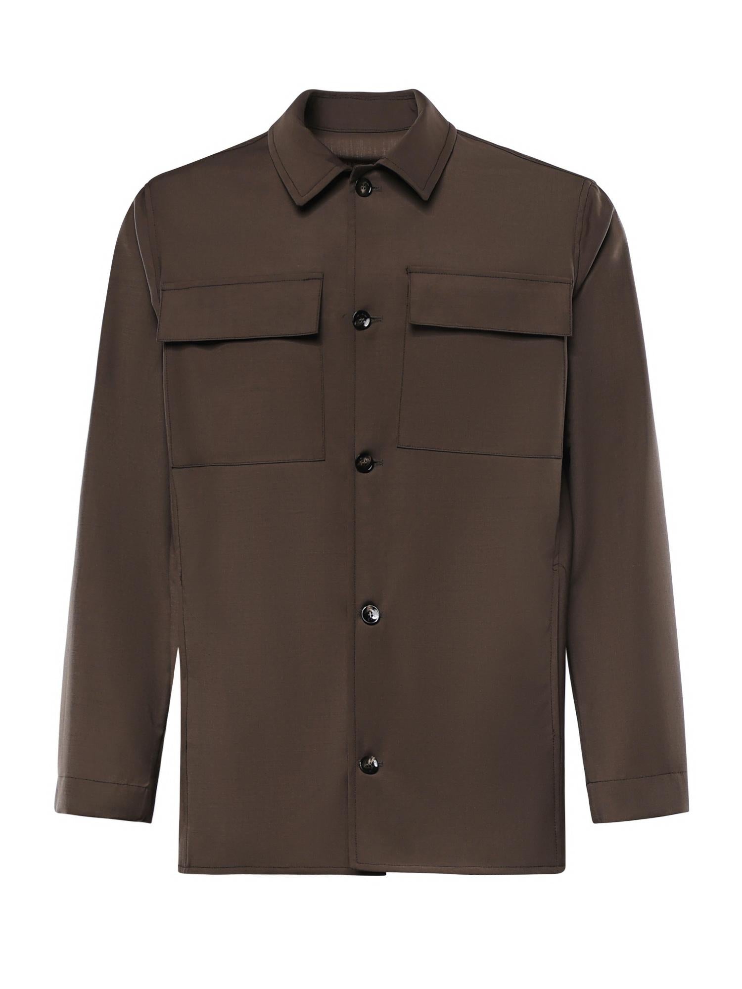Overshirt James in misto lana MCJAM3687S26 194 MICHAEL COAL 
