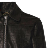 Giubbotto Go Hard in pelle GO HARD COCCONERO GIULIANO GALIANO 