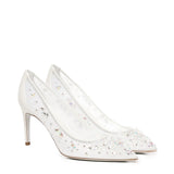 Scarpe con tacco di Cenerentola da 75 mm C12292 080CRINV155 RENÉ CAOVILLA 