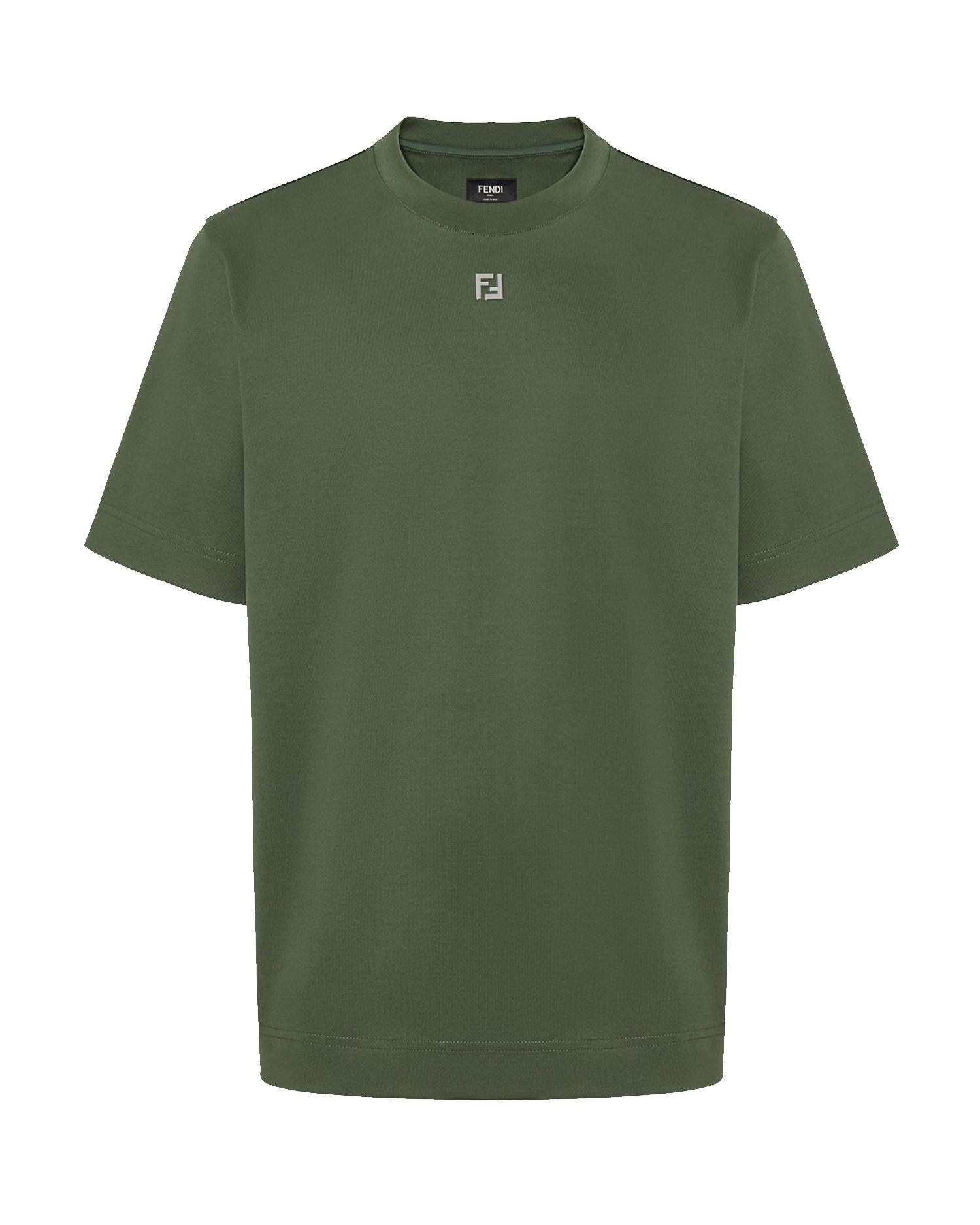 T-shirt in cotone con logo FY0936 ARYYF083B FENDI 