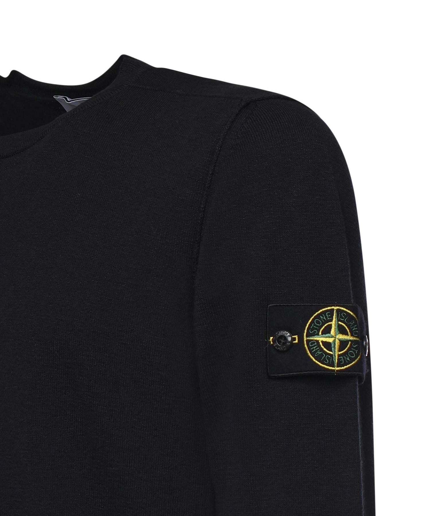 Maglione in cotone e nylon con logo<BR/> L1S155100052 S00B0V0029 STONE ISLAND 