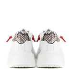 Sneakers Nemesis in nappa con lacci cerati NEMESIS2 PYTHONWHITE GIULIANO GALIANO 