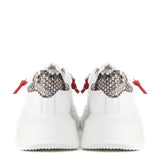 Sneakers Nemesis in nappa con lacci cerati NEMESIS2 PYTHONWHITE GIULIANO GALIANO 