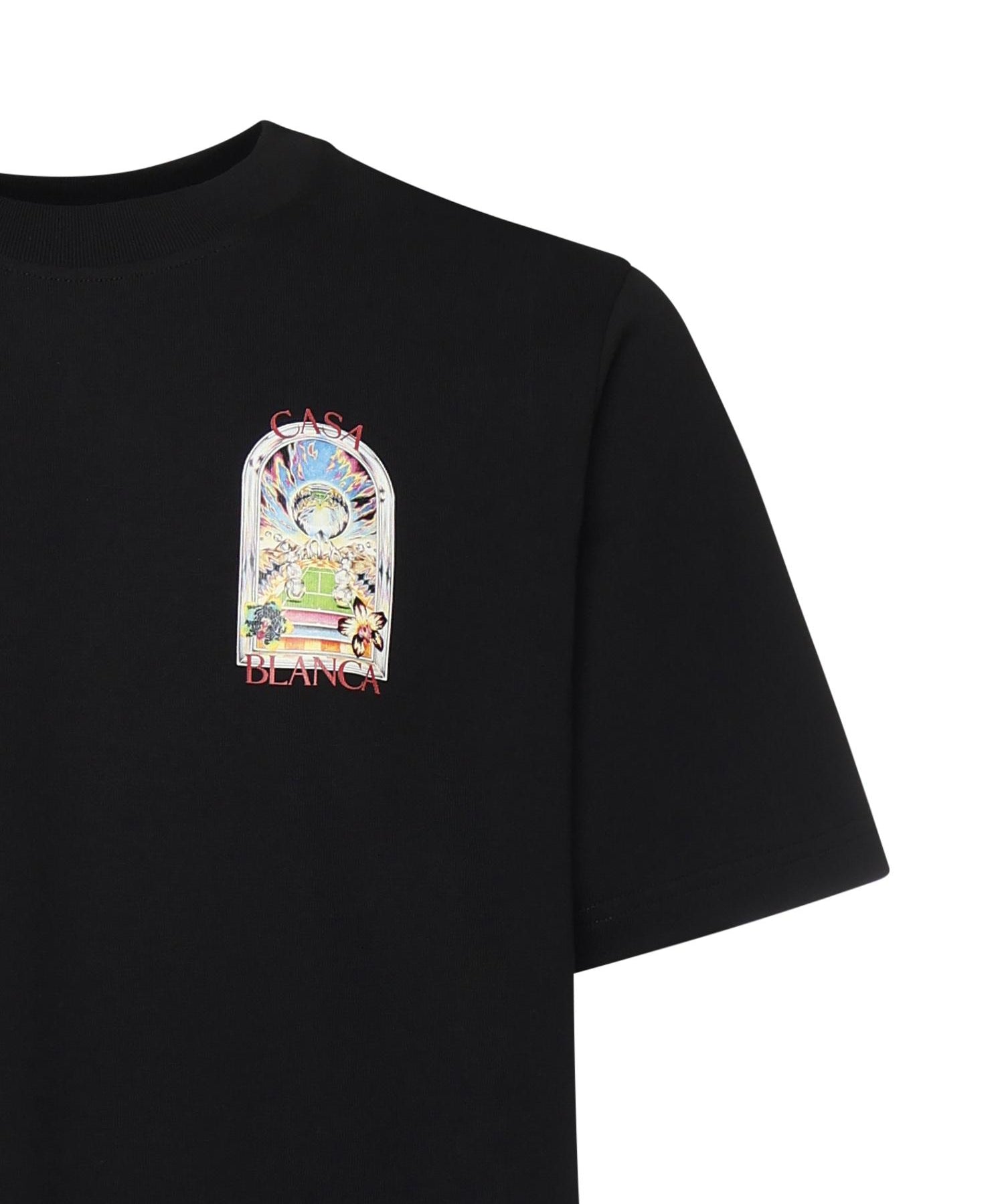 T-shirt in cotone con logo<BR/> MSS26JTS001 09 CASABLANCA 