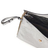 Pochette Envelope in pelle metallizzata con logo 104820 A2OTKZ7Q PINKO 