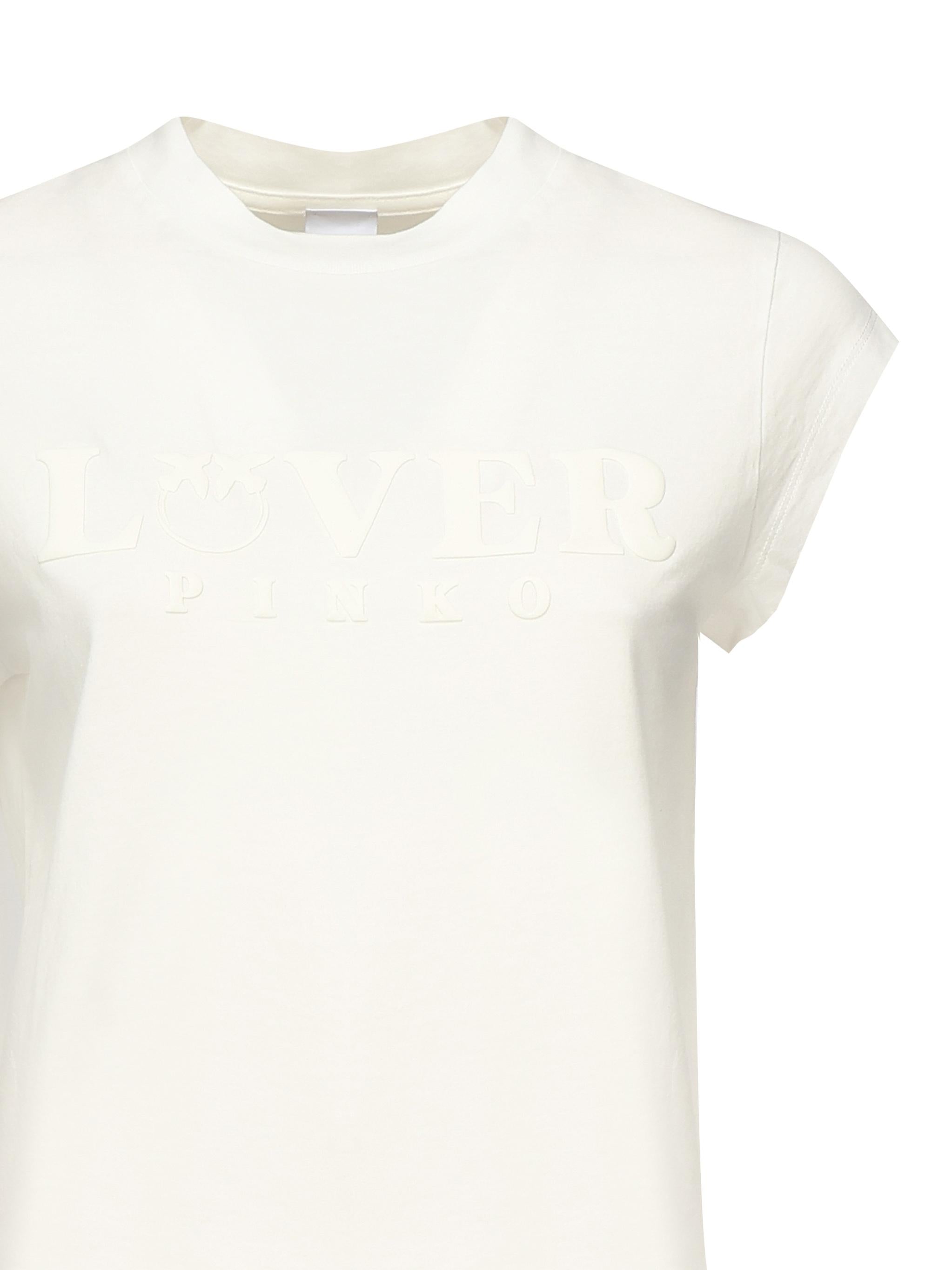 T-shirt in jersey di cotone 104603 A2D1Z05 PINKO 