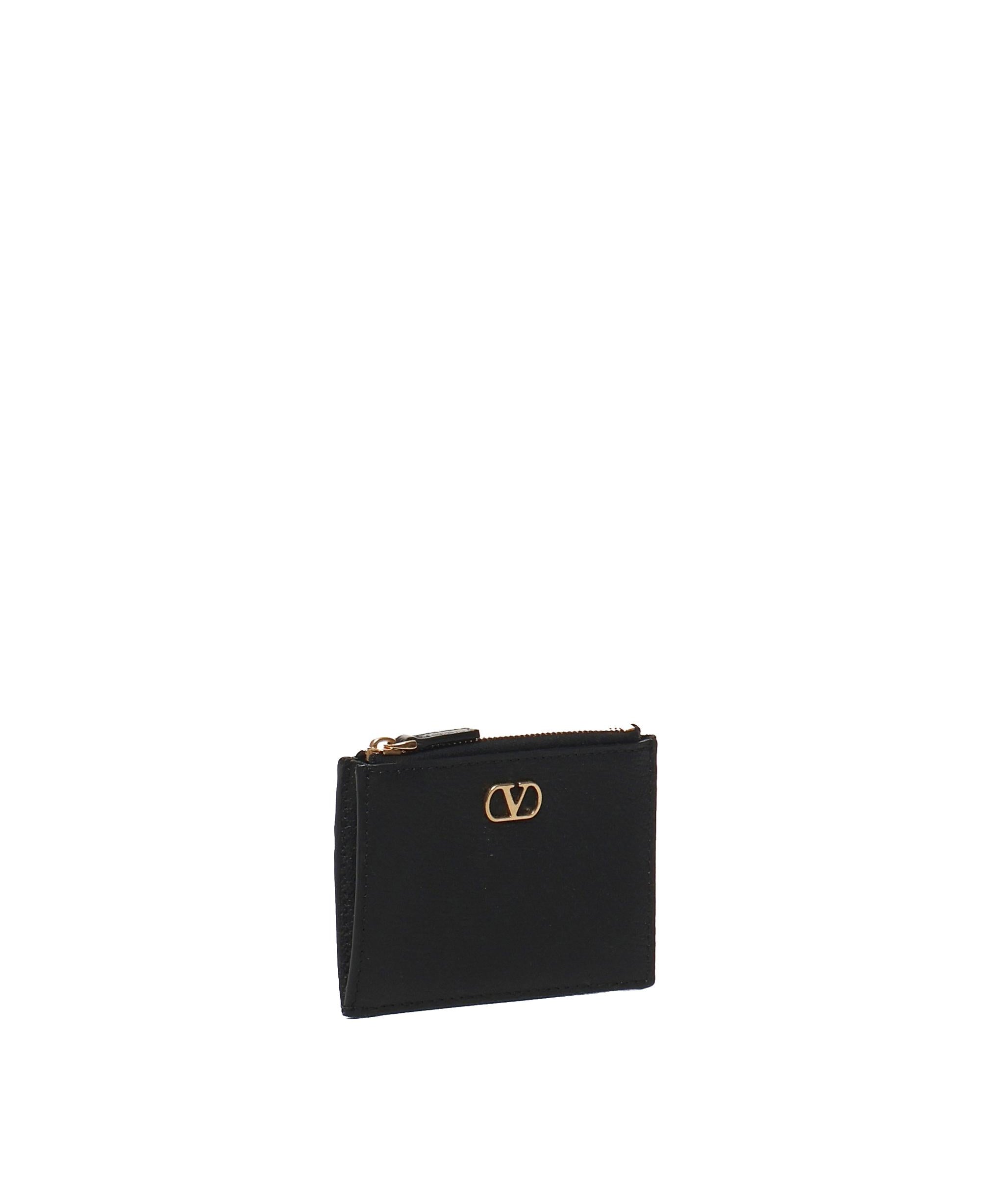PORTACARTE VLOGO SIGNATURE IN VITELLO GRANATO<BR/> 6W0P0AK9 SNP0NO VALENTINO GARAVANI 