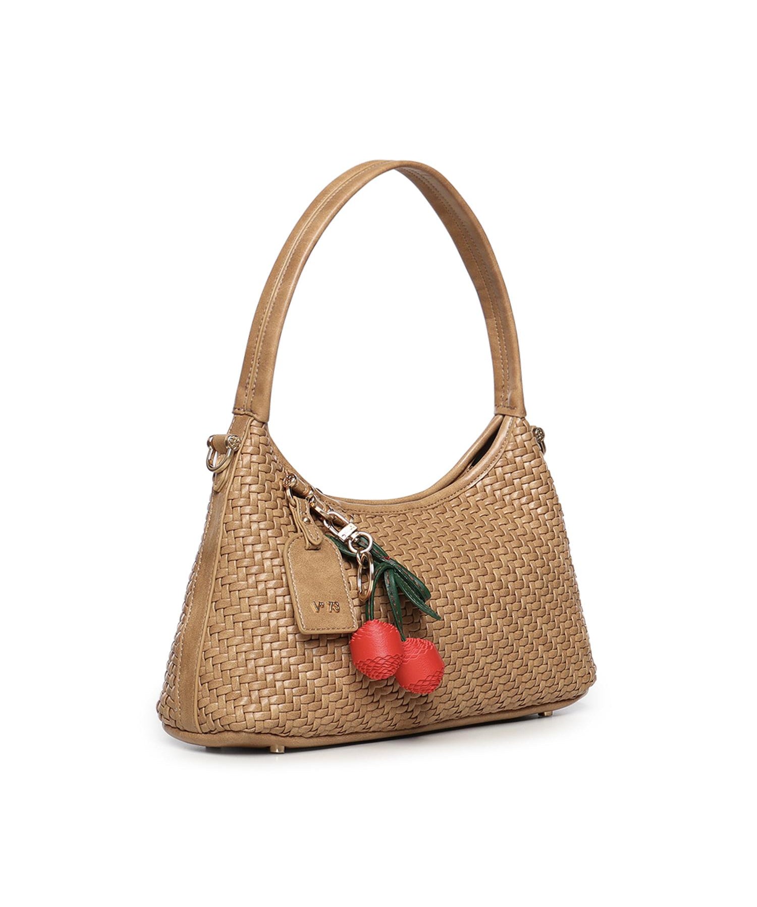 Borsa a spalla Zelda in pelle<BR/> 73BS9O603 ZELDASABBIA V° 73 