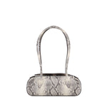 Borsa a spalla Oyster in pelle OYSTER SHOULDER BAG MINI ASH SNAKER YUZEFI 
