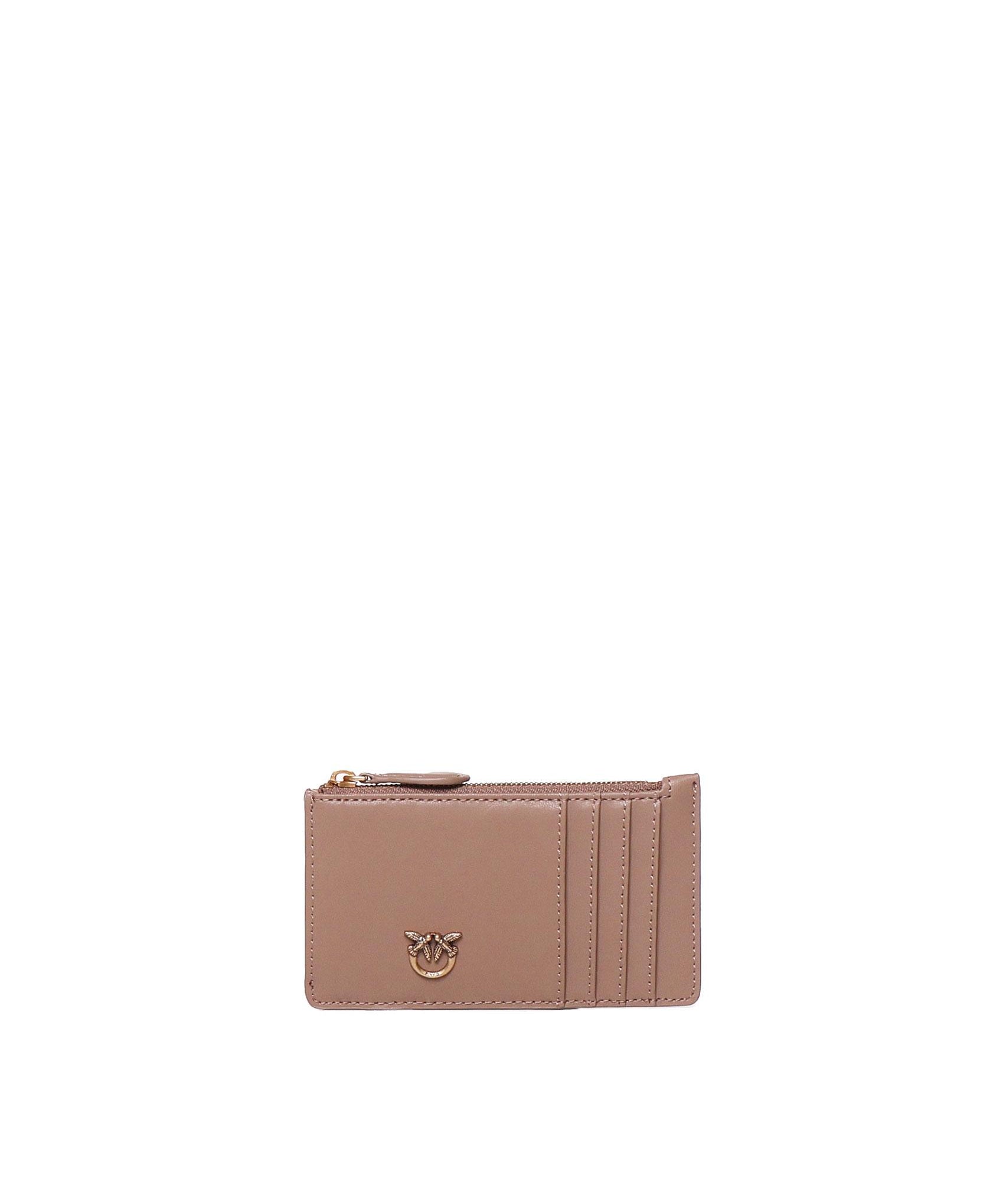Portafoglio zip-around in pelle 100251 A0F1D01Q PINKO 
