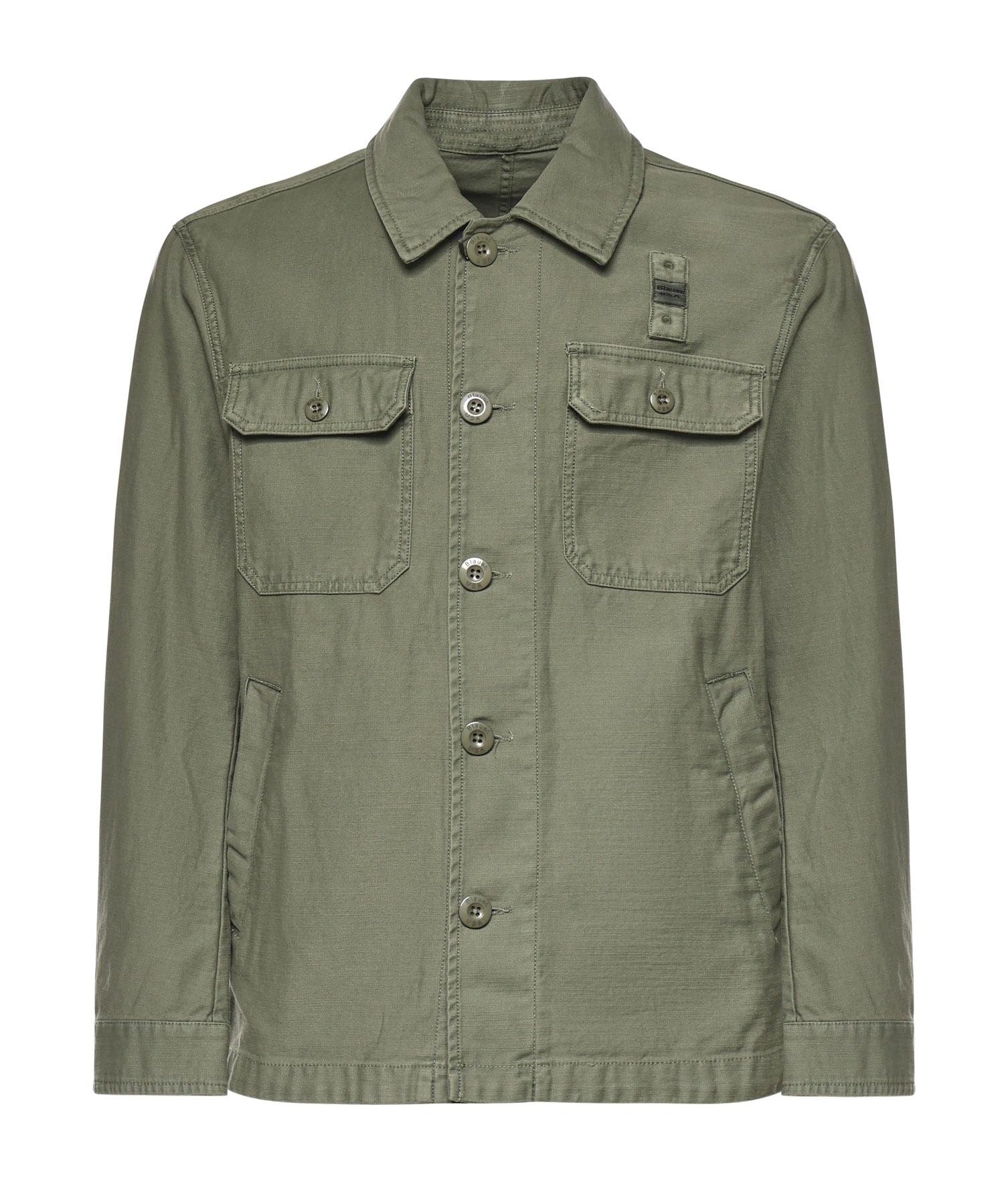 Overshirt in cotone con logo 26SBLUC04118 007452694 BLAUER 