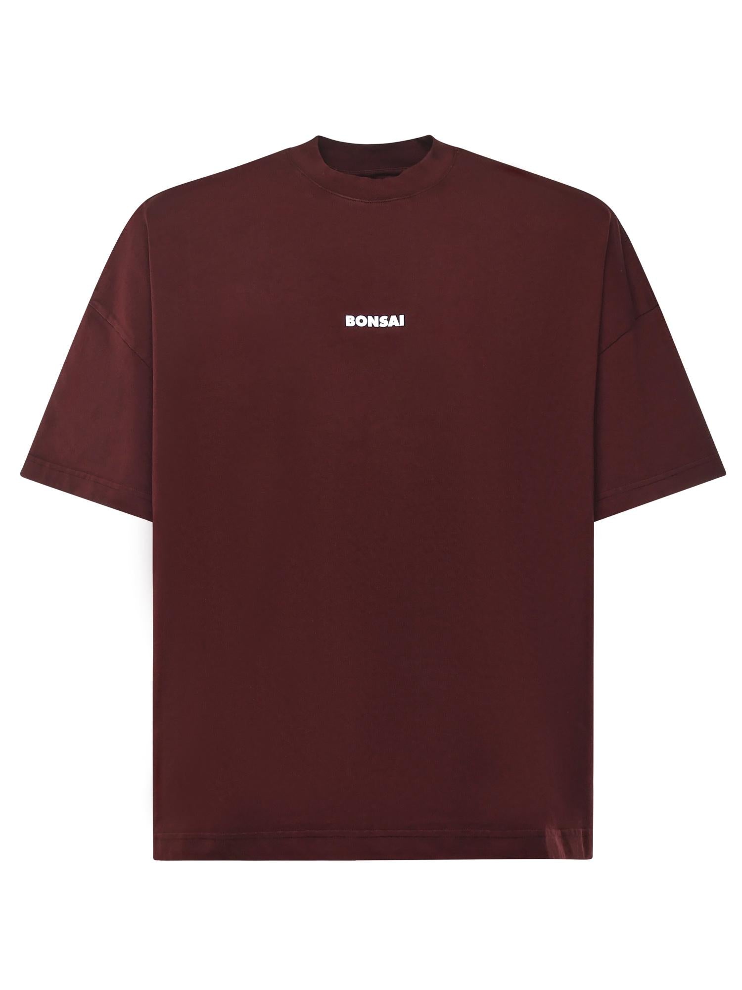 T-shirt in cotone con logo TS001001 RED BONSAI 