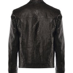 Giubbotto Julius in pelle<BR/> JULIUS CAESAR PITONENERO GIULIANO GALIANO 