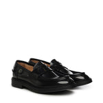 Mocassino Franky in pelle FRANKYE ABRASIVATONERO/ARANCIO GIULIANO GALIANO 