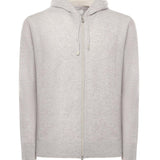 Felpa con cappuccio e zip in cashmere X76MAGK33MAG0K019 13-02 ELEVENTY 