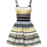 Abito corto in maglia a righe AA9R3100K266D 908 ALAIA 