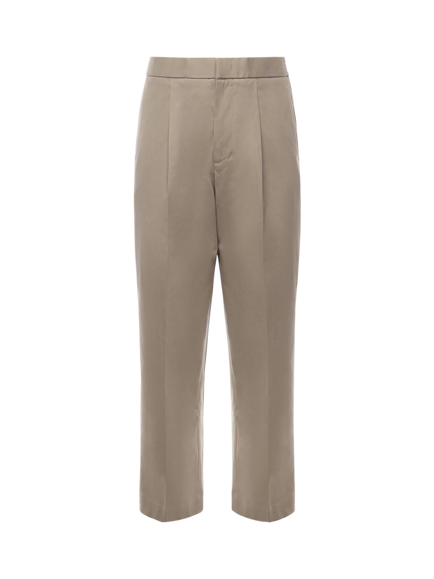 Pantaloni in cotone con pinces PT005V2 BEI BONSAI 