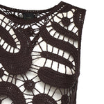 Top smanicato crochet geometrico 106438 A354M05 PINKO 