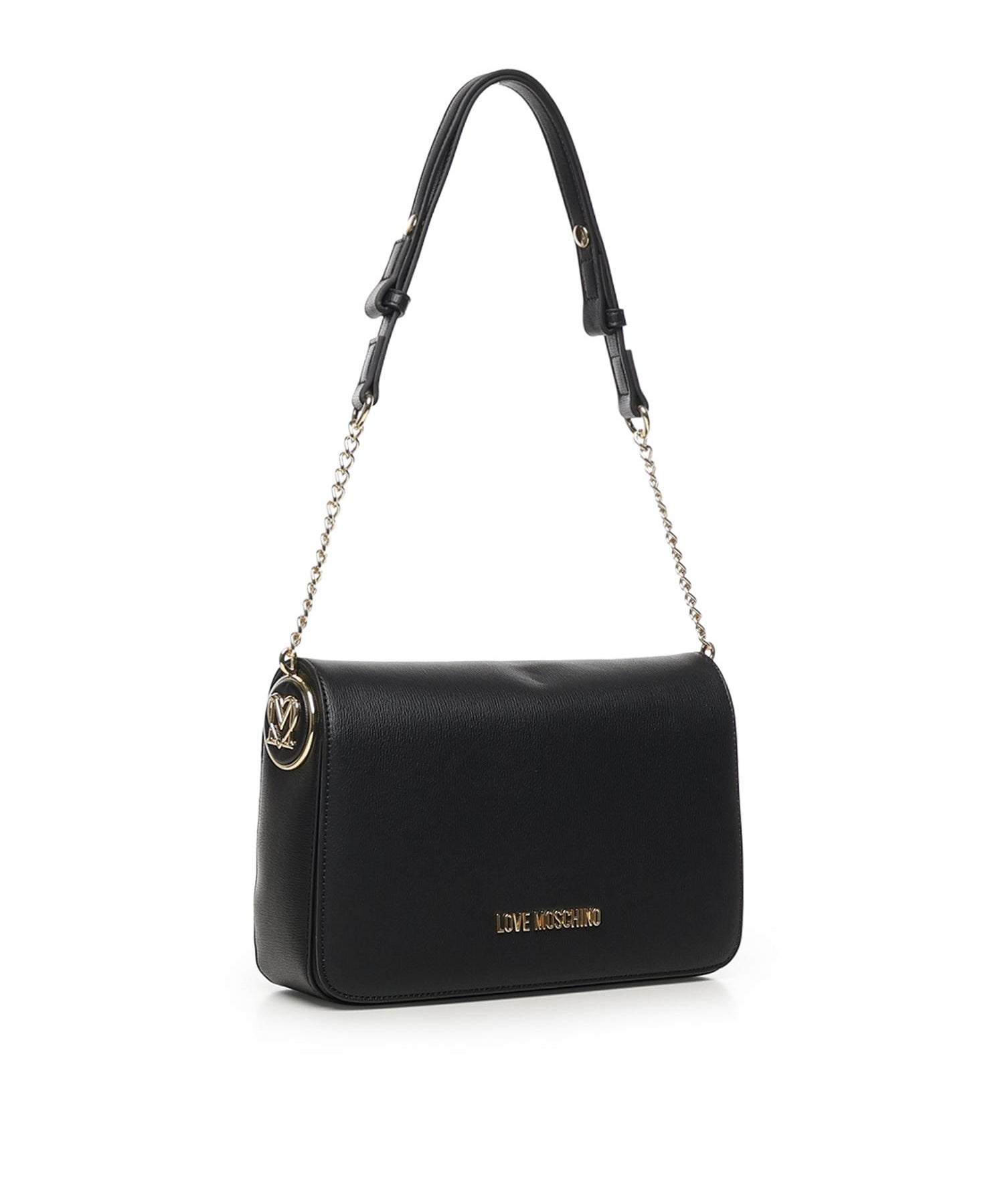Borsa a spalla con logo<BR/> JC4373PP0NKF0 000 LOVE MOSCHINO 