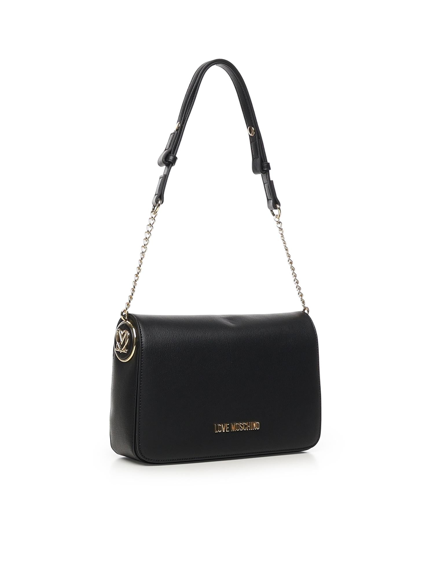 Borsa a spalla con logo<BR/> JC4373PP0NKF0 000 LOVE MOSCHINO 