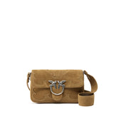 Borsa Love One Mini Slouchy in suede 106244 A0F6L22O PINKO 