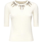 Top in cotone ricamato 7B3KC66C 9EGA03 VALENTINO GARAVANI 
