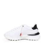 Sneakers Raptor 1 in pelle<BR/> RAPTOR1 NAPPAWHITE/BLACK GIULIANO GALIANO 