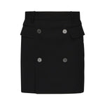 Minigonna in twill di viscosa e lana 838765 TRT011000 BALENCIAGA 