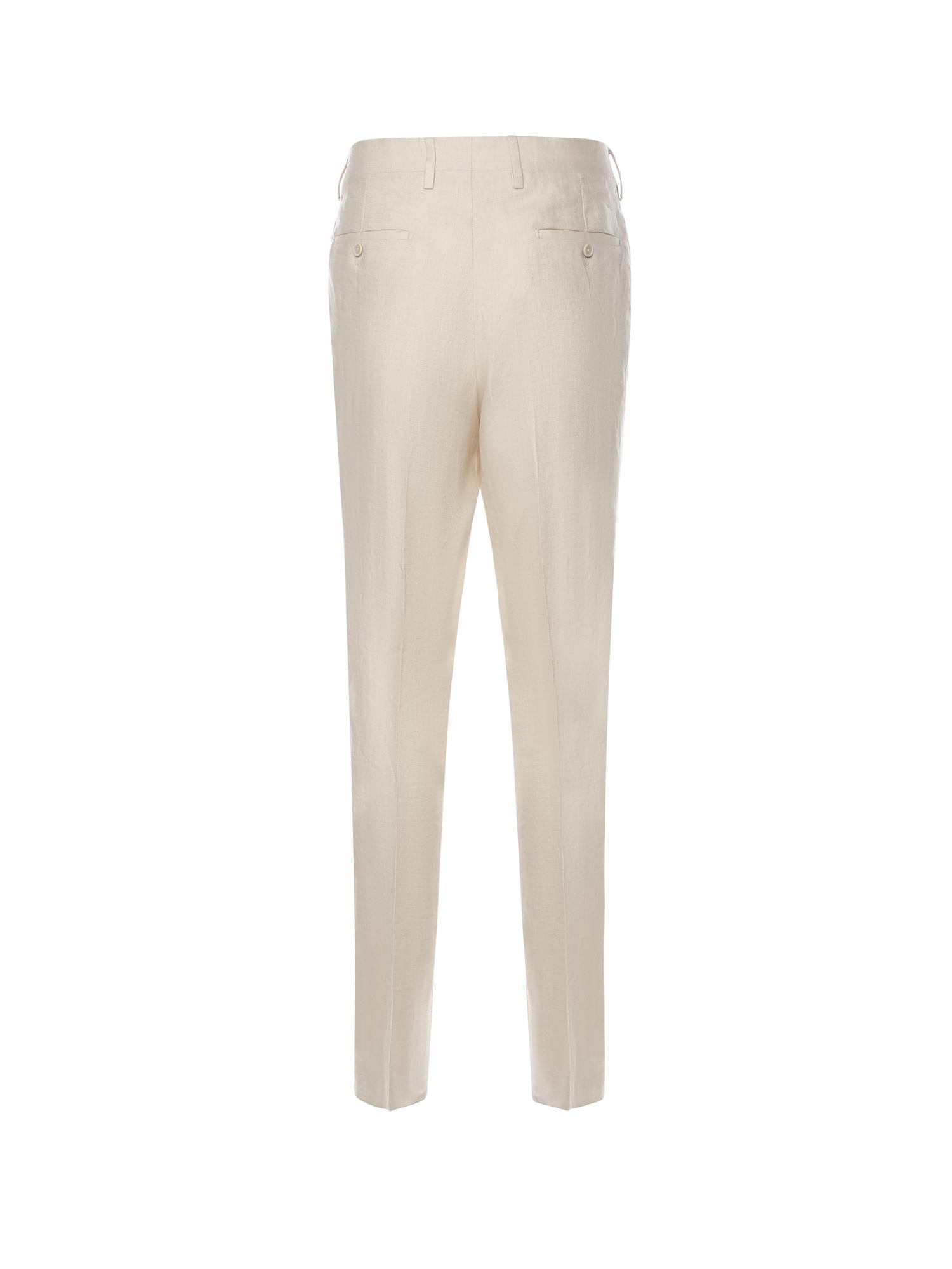 Pantalone in lino CNLYON PAIF66405150 LARDINI 
