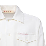 Camicia in fresco lana con ricamo CUMU0310S0 TW83900W01 MARNI 