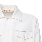 Camicia in fresco lana con ricamo CUMU0310S0 TW83900W01 MARNI 