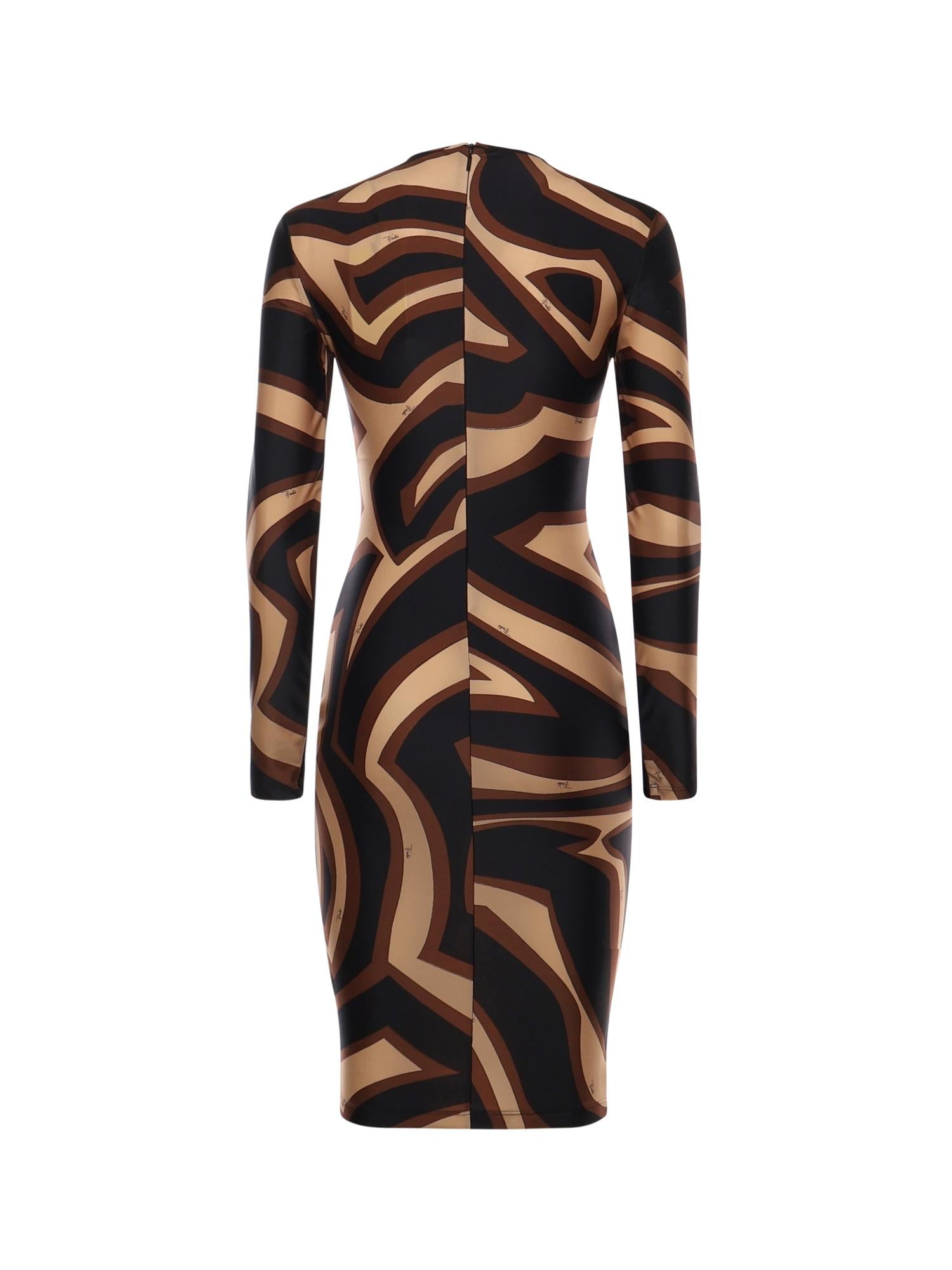 Abito a tubino con stampa Labirinto 5UJG65 5U745049 PUCCI 