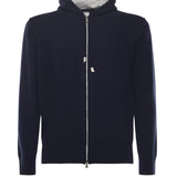 Felpa con zip in cashmere L76MAGL20MAG0L013 11-13 ELEVENTY 