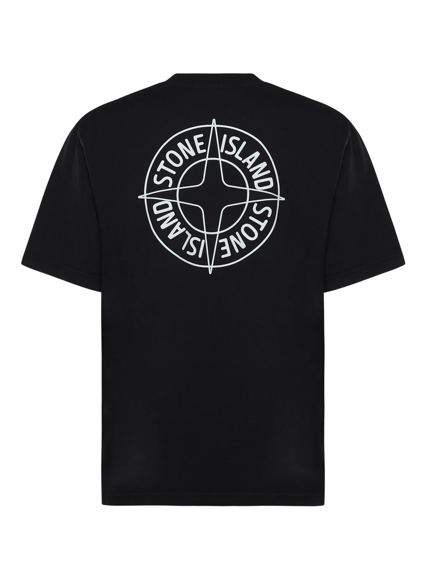 T-shirt con stampa 'Stone' L1S152100001 S0284V0029 STONE ISLAND 