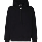 Felpa in cotone con cappuccio e coulisse 5V3MF25R ADJ0NO VALENTINO GARAVANI 