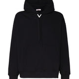 Felpa in cotone con cappuccio e coulisse 5V3MF25R ADJ0NO VALENTINO GARAVANI 