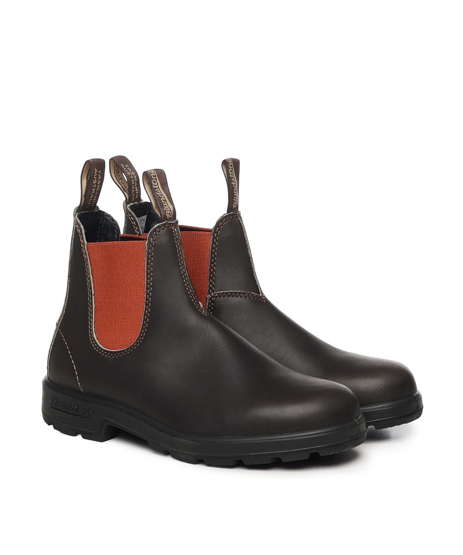 Chelsea boots in pelle 1918 BROWN & TERRACOTTA BLUNDSTONE 