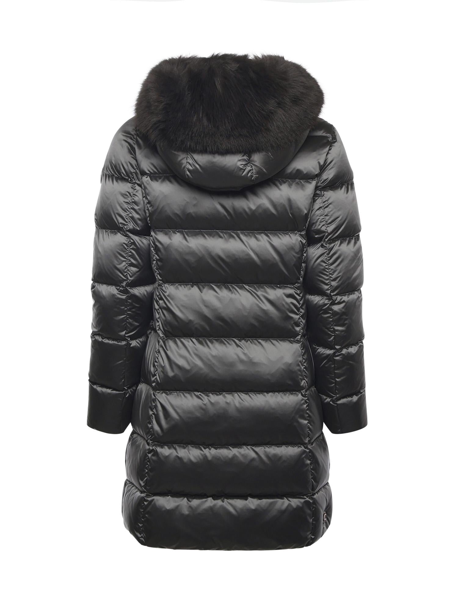 Piumino lungo con pelliccia sintetica<BR/> 2221E 2YO506 COLMAR ORIGINALS 