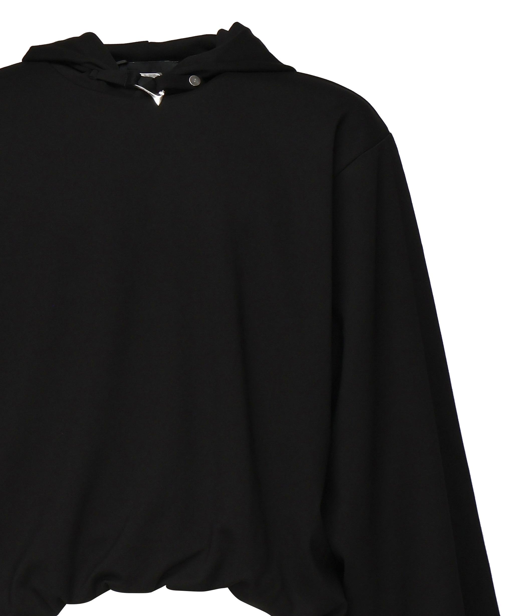 Felpa in cotone con cappuccio PRESS25M08073 BLK01 HELIOT EMIL 