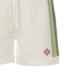 Shorts a righe all'uncinetto MSP26KW1208 01 CASABLANCA 