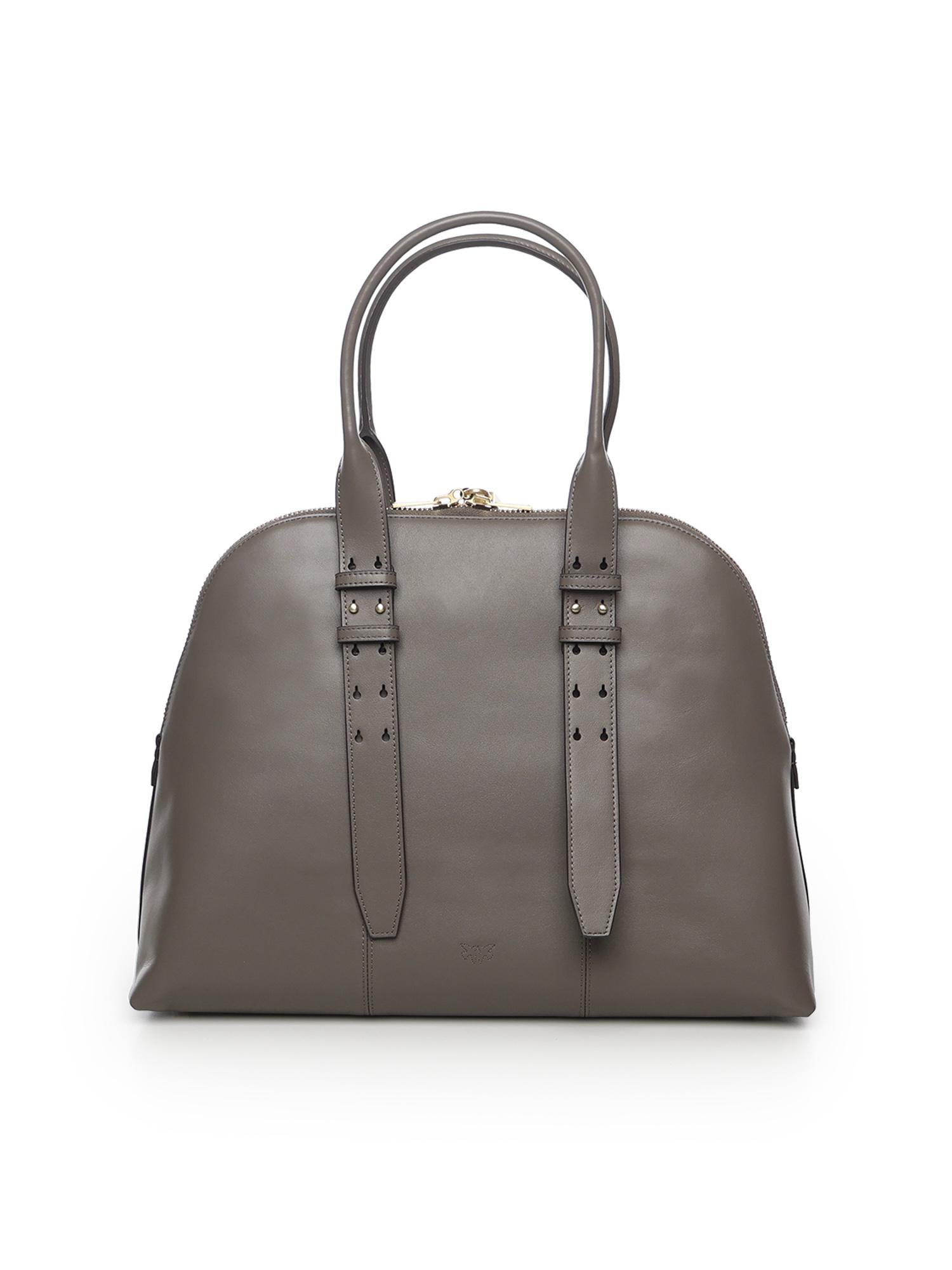 Borsa bowling a mano Escape Bag maxi in pelle<BR/> 105172 A0QOK33V PINKO 