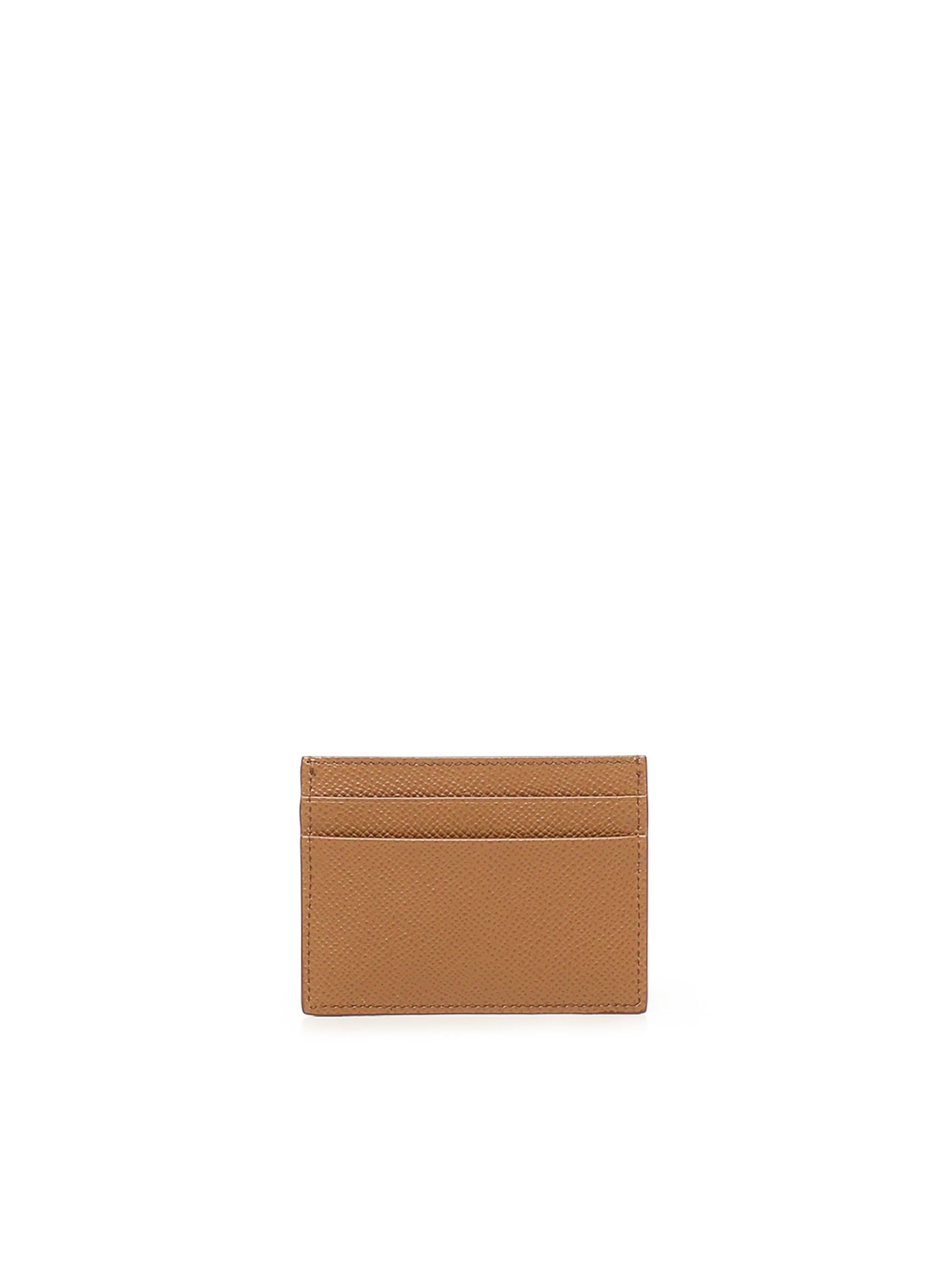 Portacarte in pelle con targhetta logata<BR/> BI0330 A10018M417 DOLCE & GABBANA 