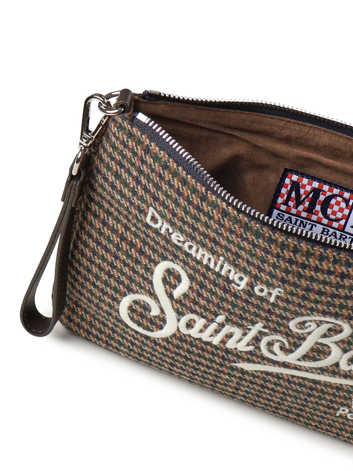 Pochette Parisienne wool con logo PAR0024 01358I MC2 SAINT BARTH 