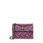 Borsa Kensington in pelle e suede<BR/> 5017657219  KURT GEIGER 