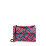 Borsa Kensington in pelle e suede<BR/> 5017657219  KURT GEIGER 