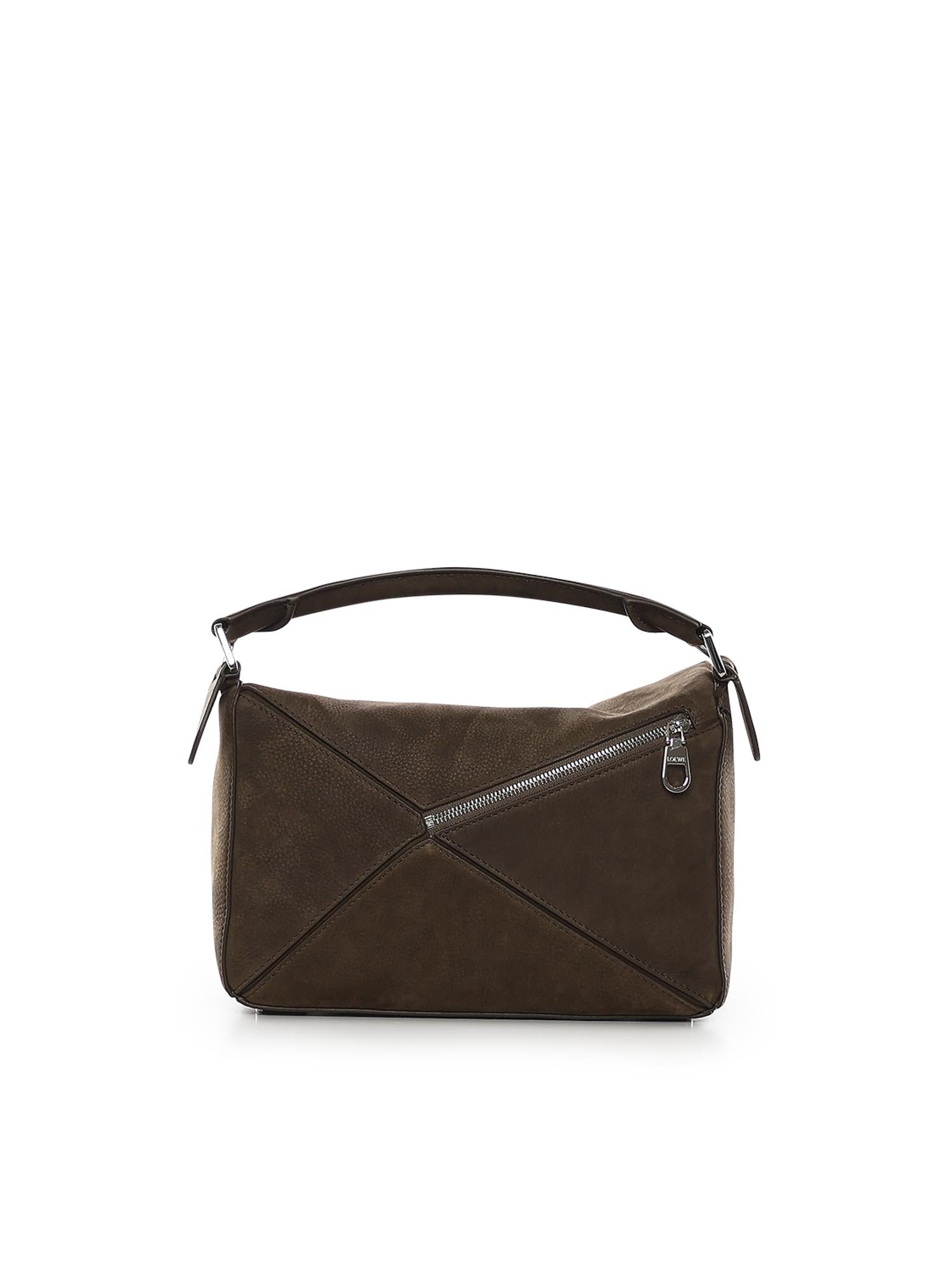 Borsa Featherlight Puzzle piccola in nabuk A510PLSX03 6423 LOEWE 