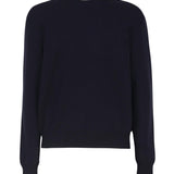 Maglia in cashmere con toppe in pelle intrecciata 772376 V2MM04121 BOTTEGA VENETA 