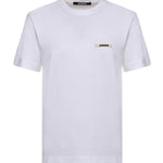 T-shirt in cotone con logo TSW00550AJ00029 100 JACQUEMUS 